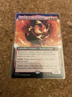Avatar Roku, Firebender Extended Art 0191 TLE MTG - Image 1