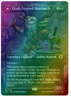 Grub, Storied Matriarch - Foil - Borderless Lorwyn Eclipsed MTG - Image 1