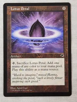 NM Lotus Petal Tempest Mtg Magic the Gathering - Image 1