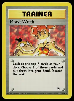 Pokemon Card - Misty's Wrath Gym Heroes 114/132 - Image 1