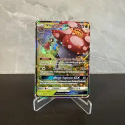 Pokemon TCG Vileplume GX Sun & Moon Cosmic Eclipse 4/236 Holo Ultra Rare - Image 1
