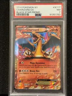 2014 POKEMON XY BLACK STAR PROMO CHARIZARD EX #XY17 PSA 7 - Image 1