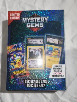 Pokemon Limited Edition Mystery Gems CGC Slab and 1 Booster Pack New Sealed - Image 1