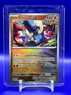 Great Tusk Reverse Poke Ball Rare Holo 055/131 Pokemon Prismatic Evolutions - Image 3