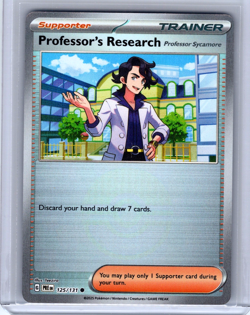 Professor's Rsearch Reverse Poke Ball Rare 125/131 Pokemon Prismatic Evolutions - Image 1