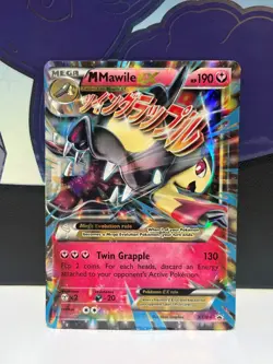 Pokemon TCG Mega Mawile EX XY104 XY Holo Played Condition - Image 2