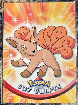 1999 Pokemon Topps Vulpix 37 Ungraded NM or Better - Image 1