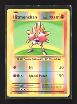 Pokemon XY - Evolutions #62/108 Reverse Holo Hitmonchan Holo - Image 1