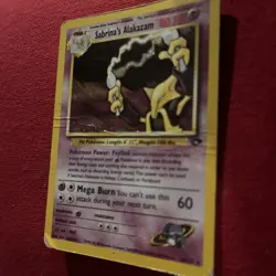 Pokemon TCG Vintagr Sabrina's Alakazam 16/132 Holo Rare GYM Challenge Played Mod - Image 2