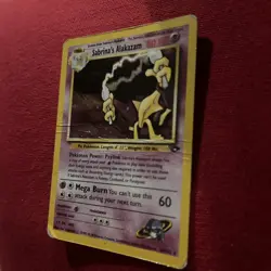 Pokemon TCG Vintagr Sabrina's Alakazam 16/132 Holo Rare GYM Challenge Played Mod - Image 3