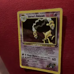 Pokemon TCG Vintagr Sabrina's Alakazam 16/132 Holo Rare GYM Challenge Played Mod - Image 5