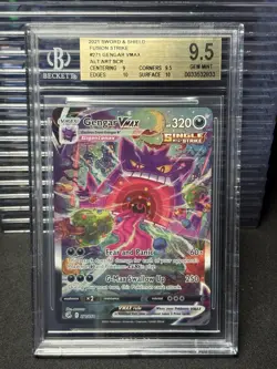 BGS 9.5 Gengar VMAX 271/264 Pokemon Fusion Strike Alt Art Secret Rare - Image 1