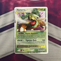 Pokemon TCG Torterra LV.X DP Black Star Promotional DP09 Holo Promo LP - LP - Image 1
