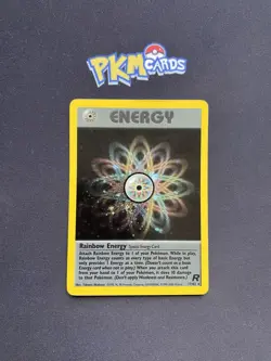 Pokemon TCG Rainbow Energy Team Rocket 17/82 Holo Rare With Swirl MP. - Image 1