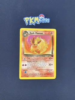 Pokemon TCG Dark Flareon Team Rocket 35/82 Regular LP. - Image 1