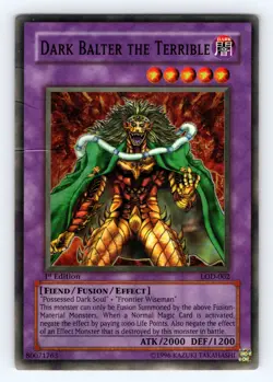 Yugioh Dark Balter the Terrible LOD-EN002 1st Edition Super Rare - MP 💎 - Image 1
