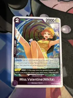 One Piece TCG Kingdoms of Intrigue Foil Miss Valentine (Mikita) - Image 1
