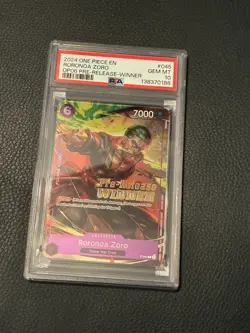 Zoro OP06 2024 One Piece Roronoa Zoro #045 OP06 Pre-Release Winner PSA 10 - Image 1
