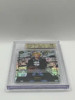 One Piece Sabo (Manga) Alt Art OP13-120 Carrying On His Will Foil SP BGS 10 - Image 3