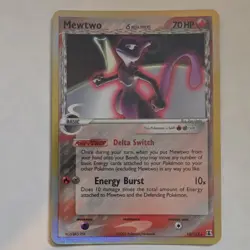 Pokemon Mewtwo 12/113 Delta Species Holo Rare 70 HP 2005 English Card - Image 1