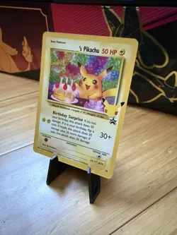 Pokemon Pikachu TCG Celebrations Birthday Promo Holo Card #24 - Image 4