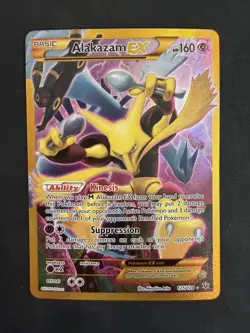 Pokemon TCG Alakazam EX Fates Collide 125/124 Full Art Secret Rare Card - Image 1