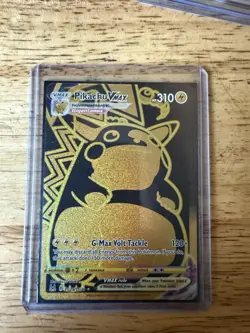 Pikachu VMAX TG29/TG30 Swsh11: Lost Origin Trainer Gallery Holo Gold Card NM - Image 1