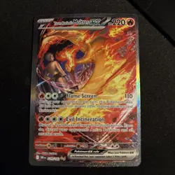 Pokemon TCG Team Rockets Moltres EX Card 229/182 NM ‼IT IS OFF CENTER=CHEAPER‼ - Image 2