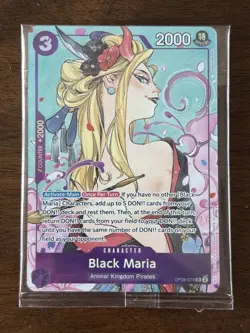 Black Maria (Illustration Box Vol.2) OP08-074 One Piece Promotion Cards Foil - Image 1