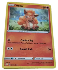 Vulpix 024/192 Pokemon Sword & Shield 2020 Rebel Clash Unlimited Trading Card A0 - Image 1