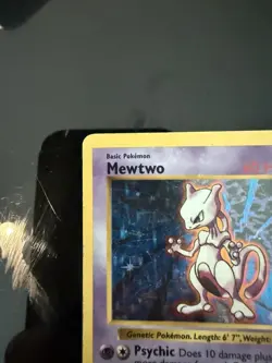 Mewtwo 10/102 Holo Rare Base Set (Shadowless) Pokemon Card MP WOTC TCG Nice LOOK - Image 4