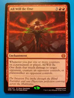 MTG 1x All Will Be One # 118 Phyrexia: All Will Be One Magic the Gathering x1 NM - Image 1