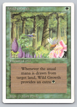 Wild Growth - LP/NM - Revised 1994 3rd Edition- MTG - Image 1