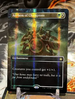 MTG | Anthem of Champions (Borderless) [Foundations]✨MANA FOIL✨ - Image 1