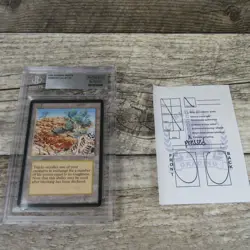 Magic The Gathering MTG Diamond Valley Arabian Nights MP Good Graded Altered * - Image 2