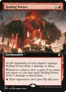 Roiling Vortex - Foil Extended Art Zendikar Rising LP MTG - Image 1
