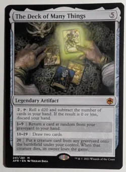 The Deck of Many Things x1 Adventures in the Forgotten Realms MTG LP/NM - Image 1