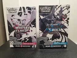 New Factory Sealed Pokemon Black Bolt & White Flare Booster Bundle - Image 1
