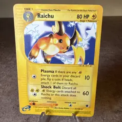 Pokemon TCG Expedition Base Set - Raichu 61/165 Non-Holo Rare HP - Image 1