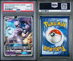 2017 Pokemon Sun & Moon Shining Legends Mewtwo GX #39 PSA 10 - Image 3