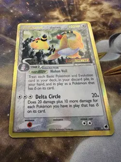 Pokemon 2006 Ampharos (Delta Species) 1/101 Dragon Frontiers Reverse Holo - MP - Image 3