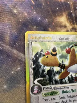 Pokemon 2006 Ampharos (Delta Species) 1/101 Dragon Frontiers Reverse Holo - MP - Image 4