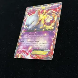 Pokemon TCG Mewtwo EX XY Black Star Promos XY107 Holo Promo Heavy Play - Image 2