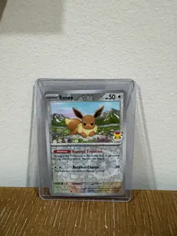 Pokemon TCG Reverse Holo Eevee Prismatic Evolutions 2025 Pokemon Day Promo 074 - Image 1