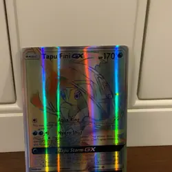 Pokemon Burning Shadows Secret Rare Full Art Rainbow Tapu Fini GX 152/147 - Image 2