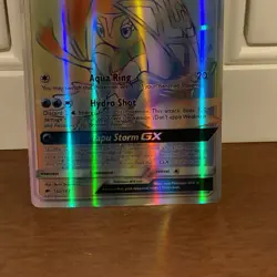 Pokemon Burning Shadows Secret Rare Full Art Rainbow Tapu Fini GX 152/147 - Image 3
