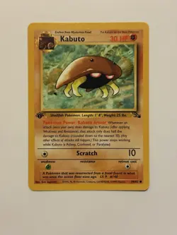 Kabuto 1ST EDITION-Never Played-NM -50/62 Fossil 1999 Regular Pokemon TCG - Image 1