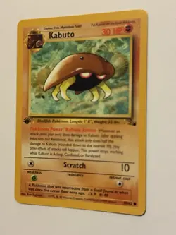 Kabuto 1ST EDITION-Never Played-NM -50/62 Fossil 1999 Regular Pokemon TCG - Image 5