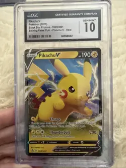 PSA 10 Pikachu V BOX 2021 GEM MT Black Star Promo Pokemon - Image 1