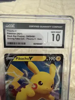 PSA 10 Pikachu V BOX 2021 GEM MT Black Star Promo Pokemon - Image 4